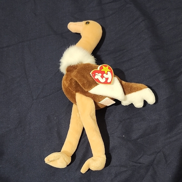 Ty Beanie Baby Brown and White Plush - Picture 1 of 3